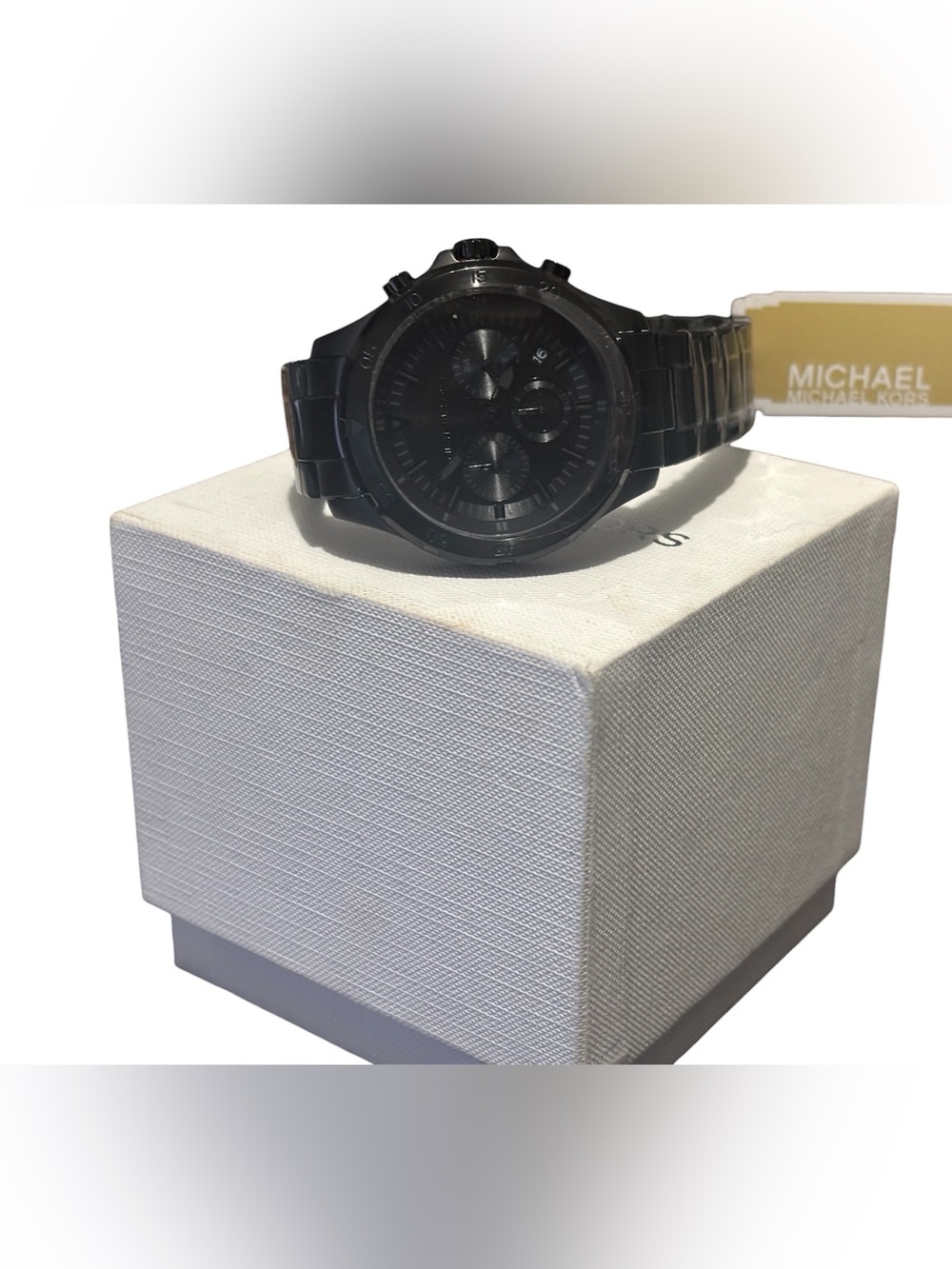 Michael Kors Men's All-Black Stainless Steel Chronograph Watch